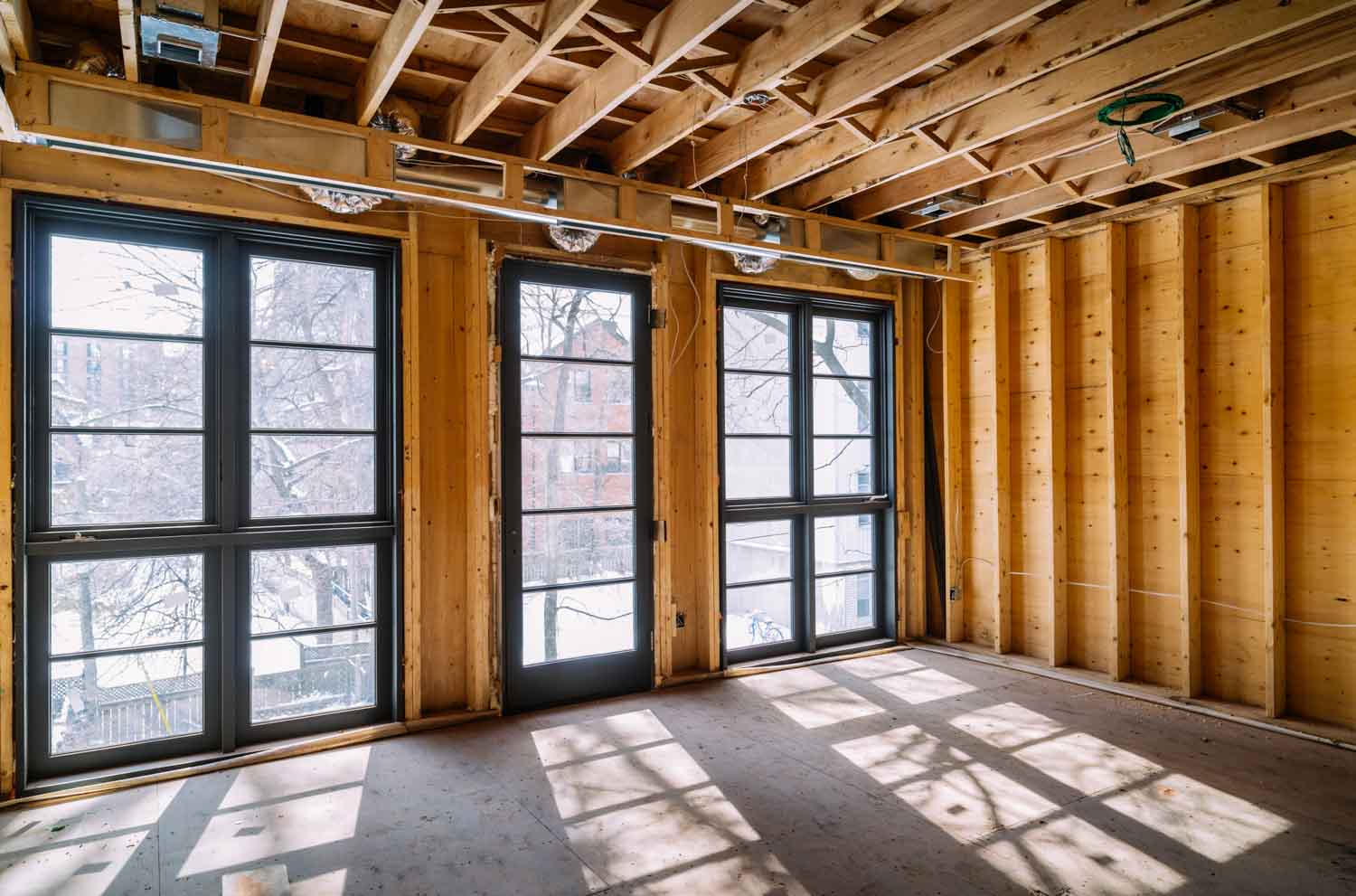 Property in New York undergoing reconstruction and restoration
