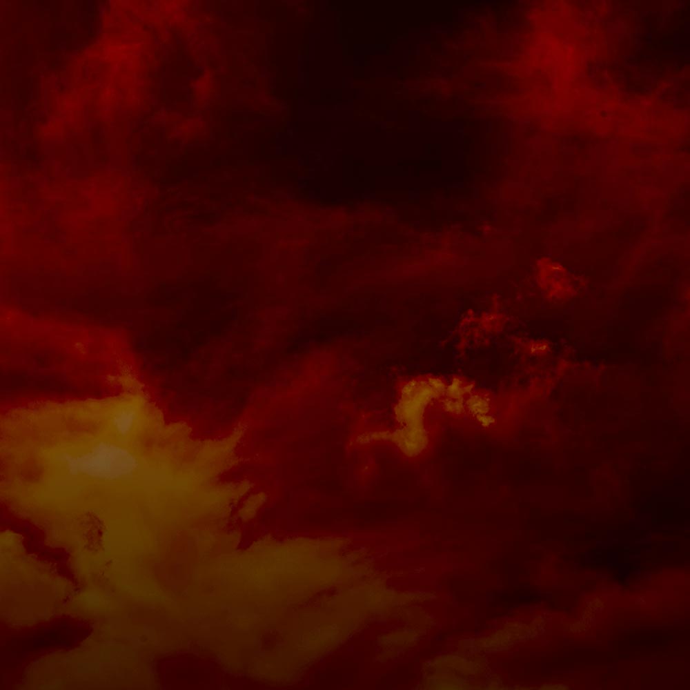 Red sky after fire in local area