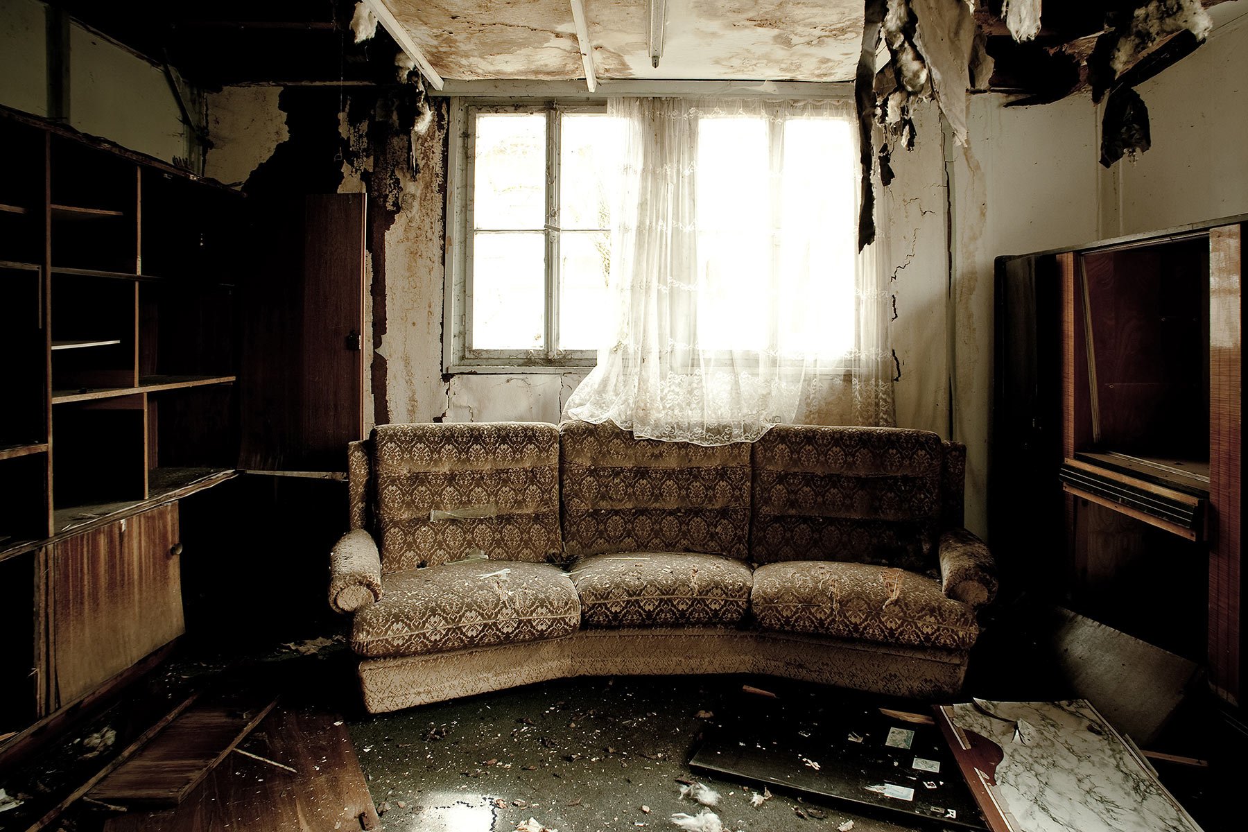 Room in Home in need of Damage Restoration